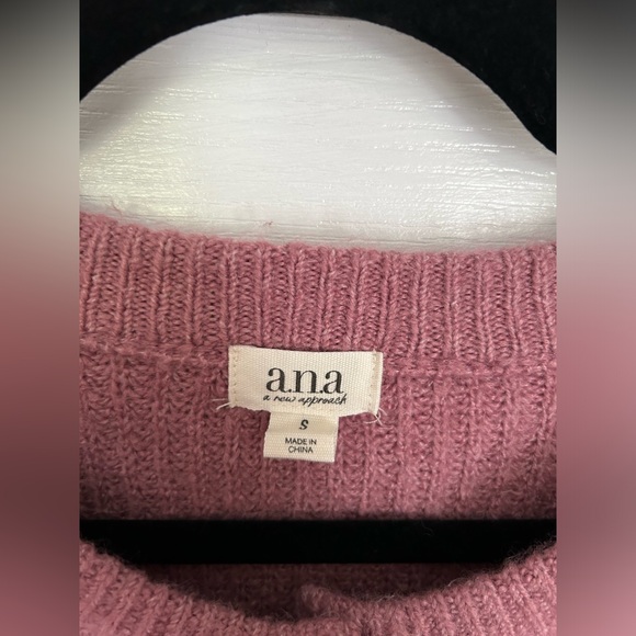 a.n.a | Pink Long Sleeve Sweater Half Button Down | Size Small - Picture 5 of 8